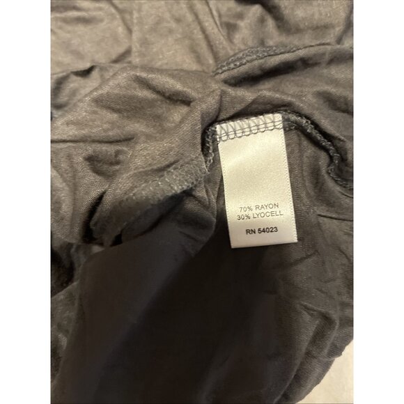 banana republic New Solid Gray Rayon Long Sleeve V Neck Top Small $45 - Picture 5 of 5